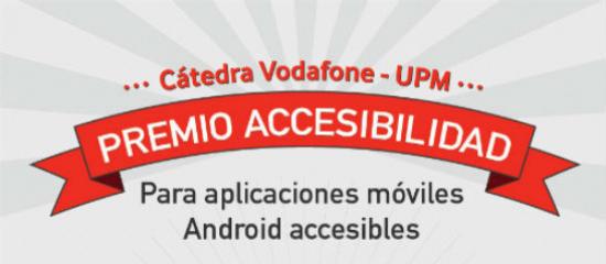 Cartel de anuncio del Premio Cátedra Vodafone UPM