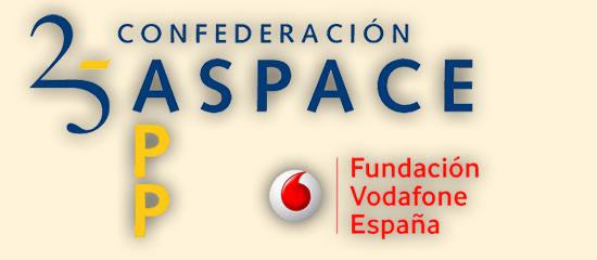 Fundación Vodafone España y ASPACE, logos