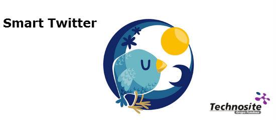 Logo de la aplicación Smart Twitter y de Technosite.