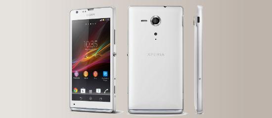 The Sony Xperia SP in white